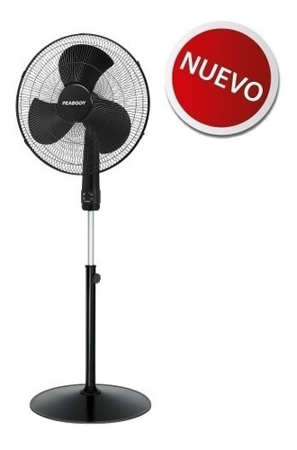 Ventilador De Pie Peabody 20´´ Vp2062 Con Control Remoto Cantidad De Aspas 3 Estructura Negro Aspas Negro Diámetro 25 Cm Material De Las Aspas Plástico