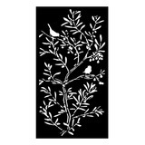 Panel Decorativo En Chapa 0.9mm 0.60x1.20 Diseño Arbol-ave