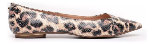 Sapatilha Jorge Bischoff Em Couro Animal Print