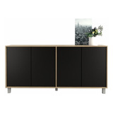 Mueble Bahiut Vajillero 4 Puertas 180 Cm Moderno Living 