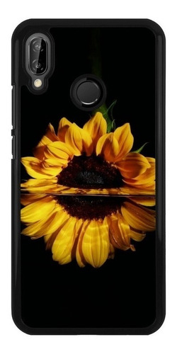 Funda Protector Para Huawei Girasol Flores Moda Mujer 01 N