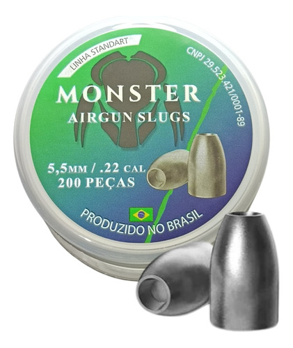 Slug 5,5 Mm / 21 Grains- .2165 - 5,50 Mm / Liga Standart 