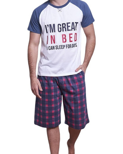 Pijama Bernuda En Algodon/cotton