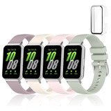 4 Correas De Silicona + Funda De Pc For Samsung Galaxy Fit 3