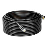 Cable Ethernet Cat6e Gigabit Negro, Duradero, Fácil De 20m