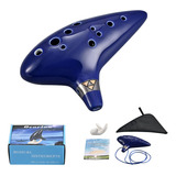 Piccolo De Cerámica Ocarina Alto C De 12 Hoyos, Instrumento