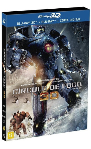 Blu-ray 3d + 2d + Digital Círculo De Fogo - Luva & Lacrado