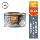 Fit Lata Gourmet Gatos Atun & Cangrejo 80gr X6 Und | Mdr