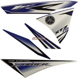 Kit Adesivo Faixas Moto Yamaha Lander 2011 Azul