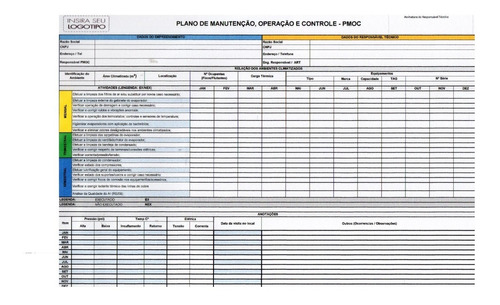 Planilha Pmoc + Planilha Carga Térmica