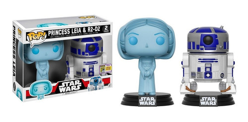 Funko Pop Star Wars Hologram Princess Leia & R2-d2 Sdcc 2017