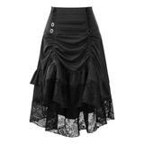 Faldas Con Cordón De Encaje Estilo Gótico Retro Vintage Para
