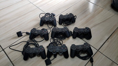 Lote Com 8 Controles De Playstation 2 Todos Com Defeito. G1