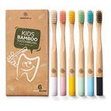 Greenzla Cepillos De Dientes De Bambú Para Niños (paque