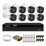 Kit 8 Câmeras Intelbras Vhd 1230 B Full Hd 1080p Dvr 1208