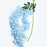 Ramo Planta Artificial Flor Azul Celeste