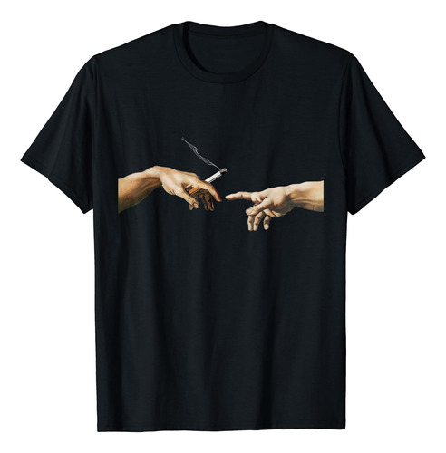 Miguel Ángel - Creación De Adam Smoking Art Camiseta