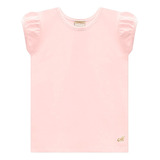 Blusa Milon Infantil Menina Manga Lisa Básica Cotton 