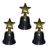 6 Trofeo Estrella 12 Cm Estatuilla Premio Dorada Fiesta