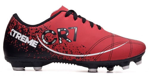 Chuteira De Futebol Campo Cr7 Xtreme Costurada Profissional