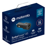Carregador Motorola Veicular Turbo Power 45w 27+18w S/ Cabo