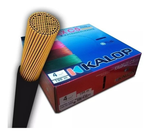 Cable Unipolar Kalop Normalizado 4mm C5 X2 Rollos Colores