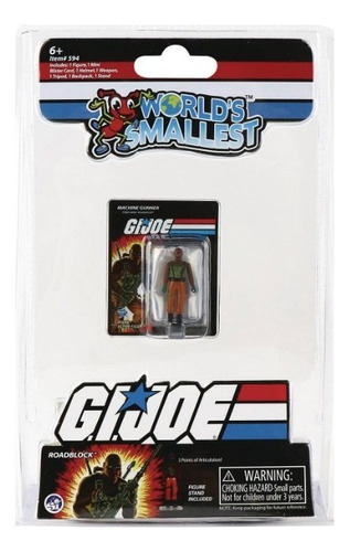 Mini Figura Roadblock G.i. Joe Worlds Smallest Gi Joe