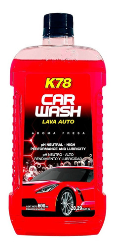 Shampoo K78 Lava Auto Maximo Brillo 500cc Ph Neutro Autos