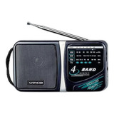 Winco W204 Radio Portatil 4 Bandas Am/fm De Mano