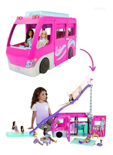 Dream Camper Barbie 3 En 1 -  120 X 80cms