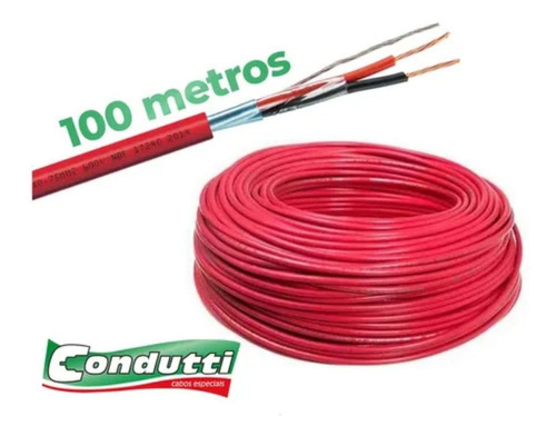 Cabo Para Alarme De Incendio Condutti 3x1,50mm² 100m