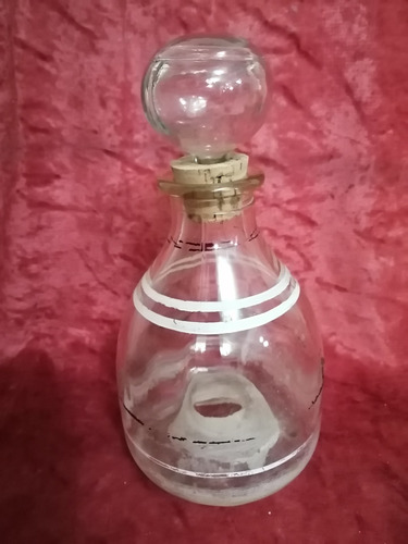 Jarra Botella Atrapa Vidrio Cristal Yungay Antiguo Vintage