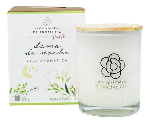 Vela Aromatica De Soja Esencia Aroma A Dama De Noche 250 G