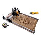 Router Cnc Armado 122x122 Con Laser De 80w Cortador Grabador