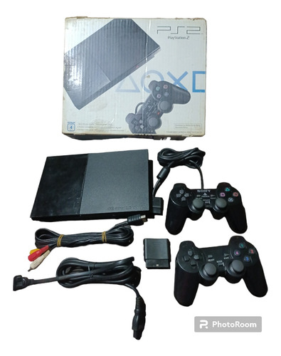 Ps2 Slim Modelo 90010 Funcionando En Caja De Colección 