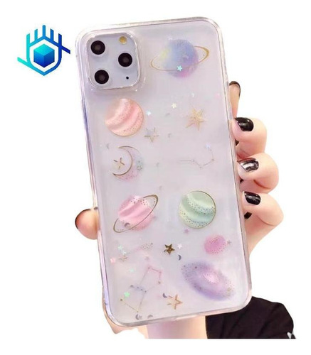 Funda Para iPhone Universo Galaxia Estrellas Mujer Hombre 3d