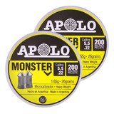 2pack Diabolo Apolo Monster .22 25.4 Grains 