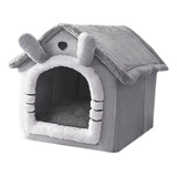 Casa De Perro Plegable Cojín Removible De Cueva Cerrada S