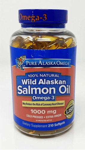 Omega -3 Pure Alaska 1000mg C/ 210 Caps - Pronta