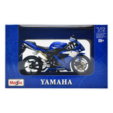 Motocicleta Yamaha Yzf-r1 Azul Escala 1:12 Maisto