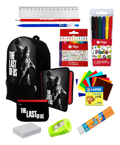 Super Set Mochila + Utiles De  The Last Of Us C407