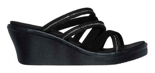 Sandalia Mujer Rumble On Classy Way Negro Skechers