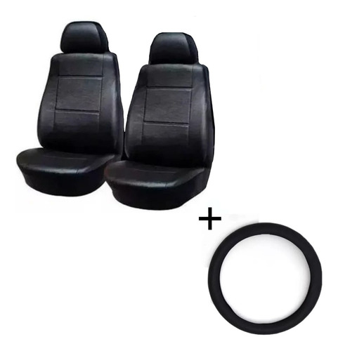 Fundas Para Asiento 2 Butacas + Cubrev Negro Para Fiorino