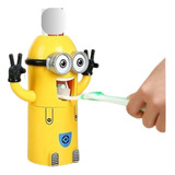 Dispensador Automatico De Crema Dental Porta Cepillos Minion