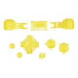 Botones Color Amarillo Transparente Para Game Boy Advance Sp