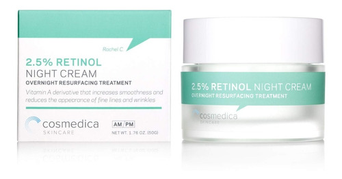 Crema Noche Retinol 2.5% Antimanchas Antirrugas. Cosmedica