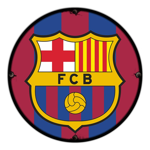 #815 - Cuadro Decorativo - Barcelona Futbol Club No Chapa