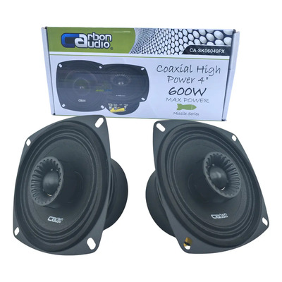 Par Bocina Coaxial Pro Audio 4 PLG Carbon Audio Ca-sk06040px Color Negro | Meses sin interés