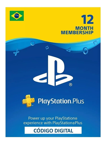 Cartão Psn Plus Essencial Brasileiro 12 Meses Br Brasil 