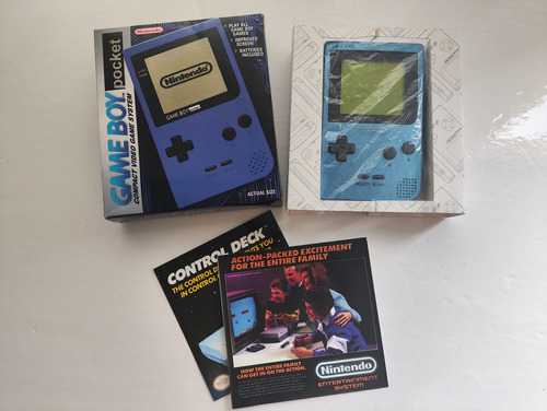 Gbp Nintendo Gameboy Pocket Ice Blue Mgb-001 Original +juego